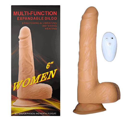 6 inch expandable Dildo (Multiple function)