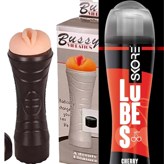 Bussy Masturbator Cup and Lubes Combo Offer